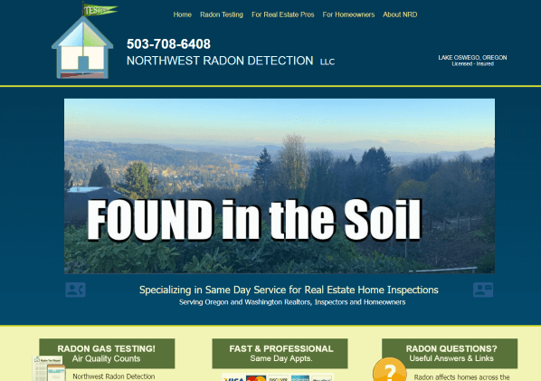 Northwest Radon Detection - Oregon - Site in Development